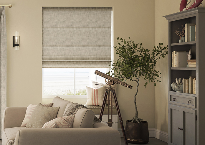 Foxford, Cheviot - Motorised Roman Blind - Image 3